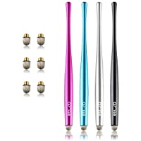 ELZO - 4 Unidad Bolígrafo Digital Lápiz Digital- Aluminio Stylus Pen Cintura Delgada para Pantallas Táctiles- Color…